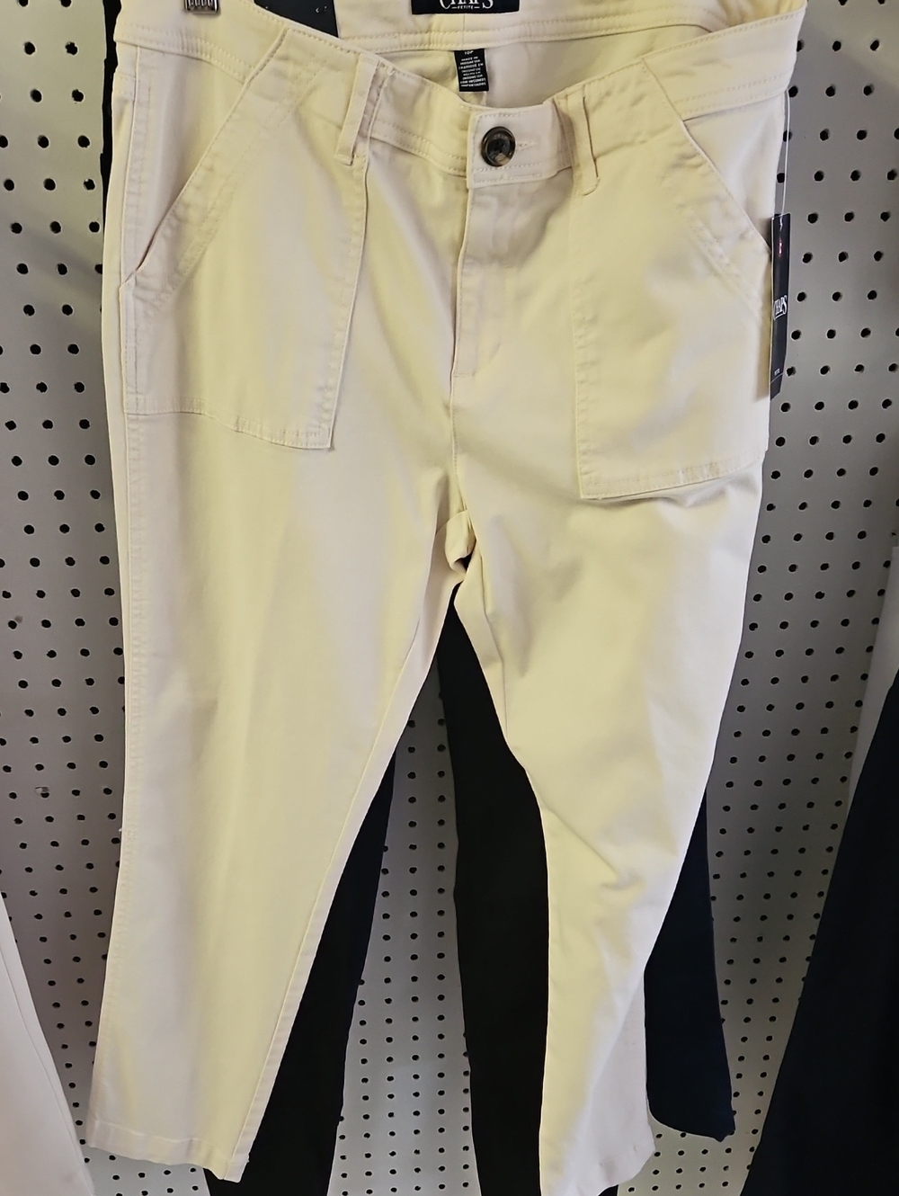 Chaps Cream Ankle Pants